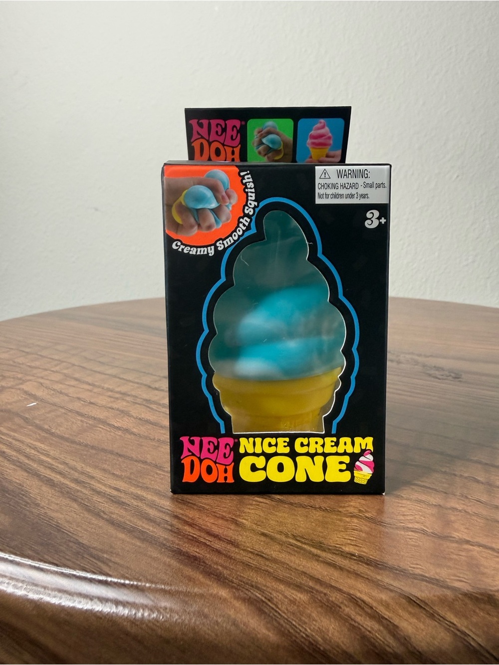 Nice Cream Cone Squishy Toy by Nee Doh - Blue